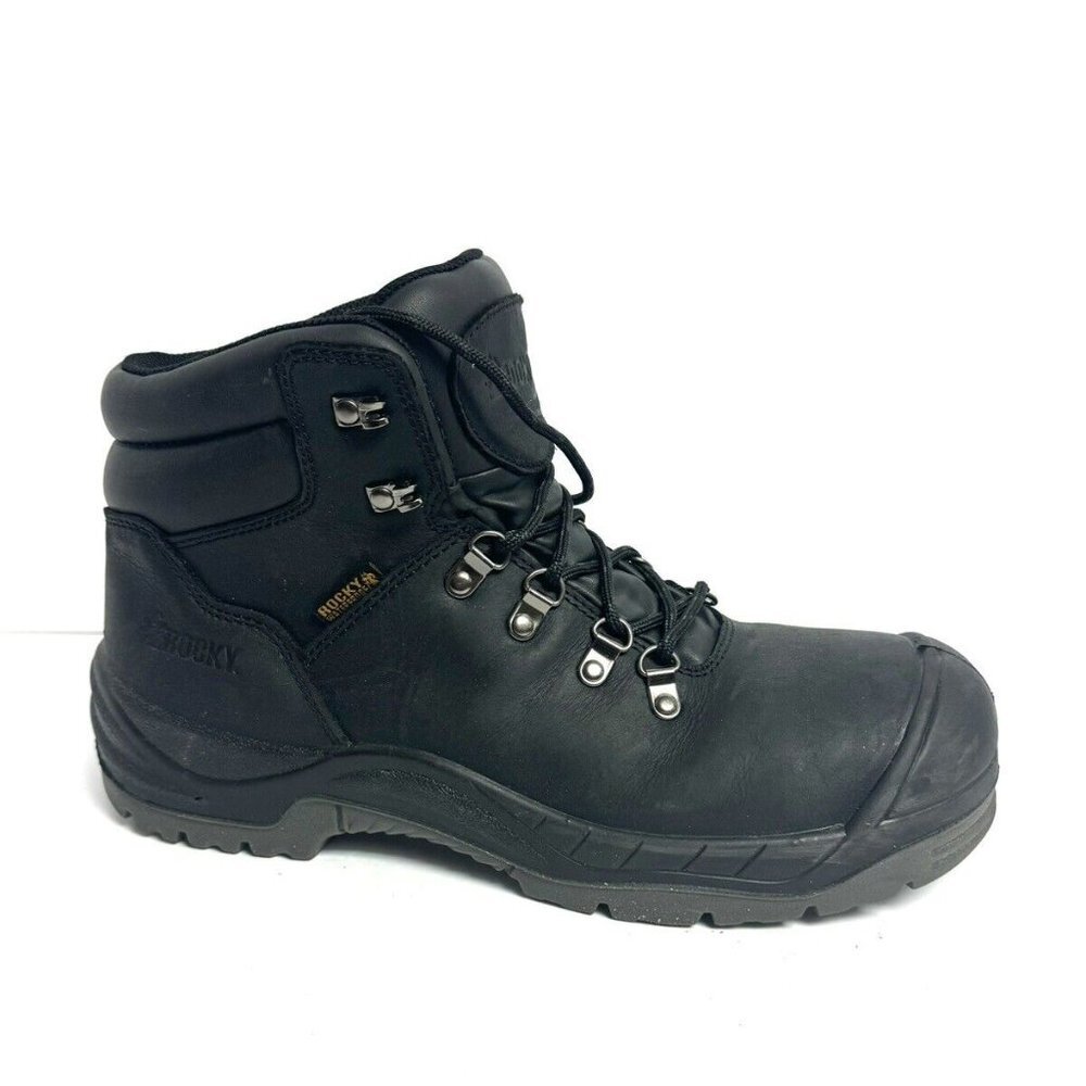 Rocky Men's Worksmart Comp Toe Work Boot Black Size 10 M